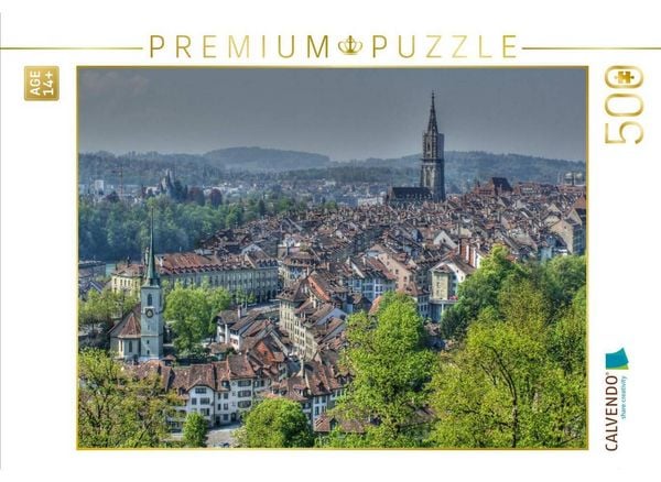 CALVENDO Puzzle Über den Dächern von Bern | 500 Teile Lege-Größe 48 × 36 cm Foto-Puzzle für Erwachsene