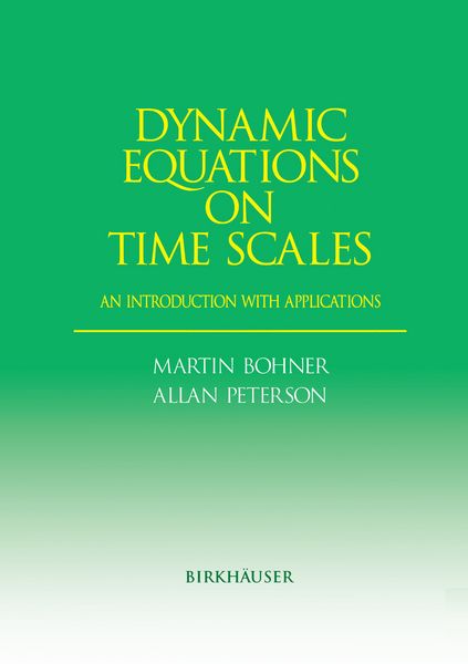 Produktbild: Dynamic Equations on Time Scales