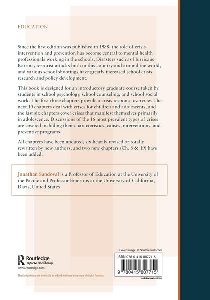 Produktbild: Crisis Counseling, Intervention and Prevention in the Schools