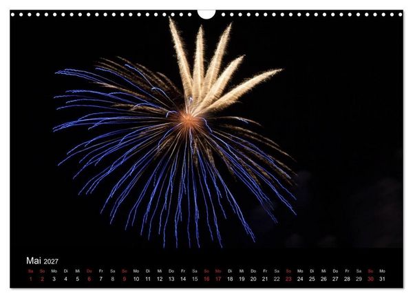 Produktbild: Feuerwerk (Wandkalender 2027 DIN A3 quer), CALVENDO Monatskalender