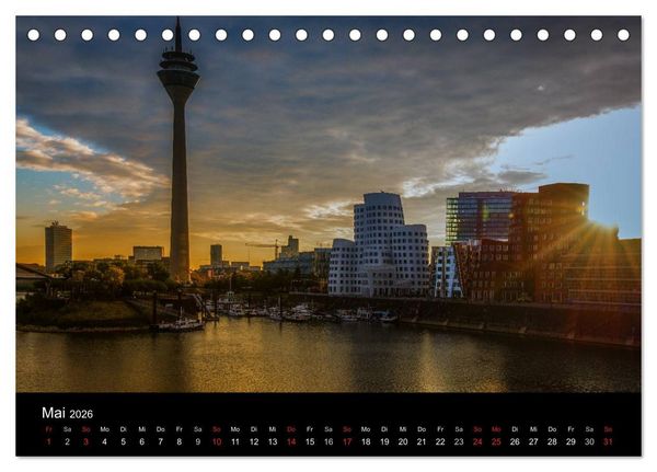 Produktbild: D&uuml;sseldorf - Impressionen (Tischkalender 2026 DIN A5 quer), CALVENDO Monatskalender