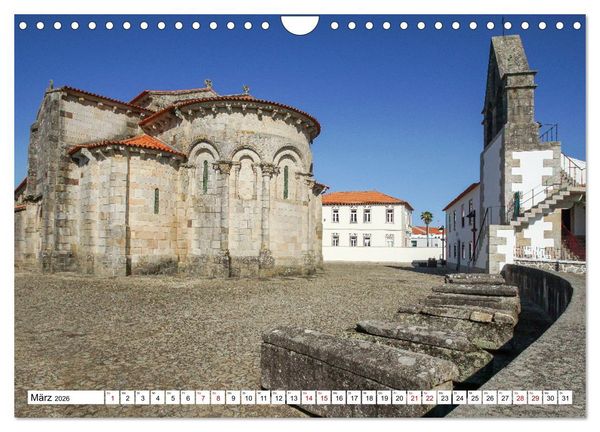 Produktbild: Unterwegs - Caminho Portugu&ecirc;s. Zu Fu&szlig; auf dem Portugiesischen Jakobsweg (Wandkalender 2026 DIN A4 quer), CALVENDO Monatskalender