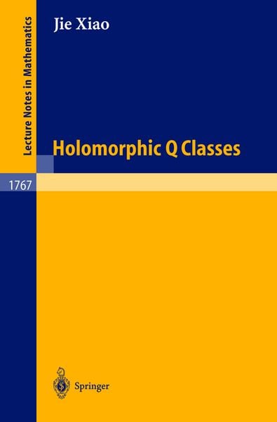 Produktbild: Holomorphic Q Classes