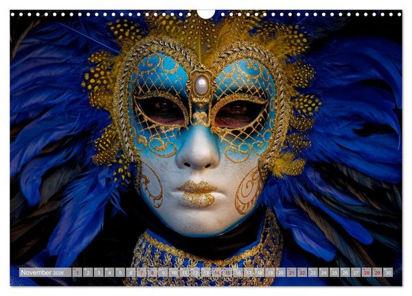 Produktbild: neunziggrad I photoart: venezia carnevale (Wandkalender 2026 DIN A3 quer), CALVENDO Monatskalender