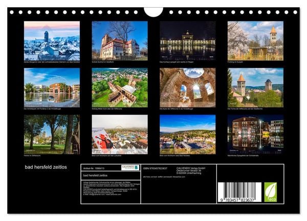 Produktbild: bad hersfeld zeitlos (Wandkalender 2026 DIN A4 quer), CALVENDO Monatskalender