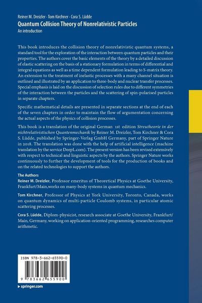 Produktbild: Quantum Collision Theory of Nonrelativistic Particles