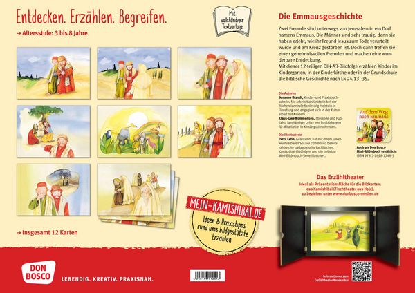 Produktbild: Die Emmausgeschichte. Kamishibai Bildkartenset.