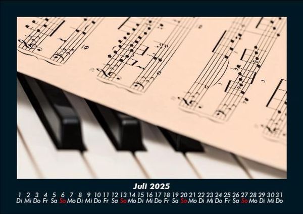 Produktbild: Musik 2025 Fotokalender DIN A5