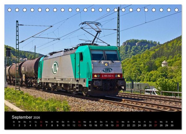 Produktbild: Unterwegs am Bahndamm (Tischkalender 2026 DIN A5 quer), CALVENDO Monatskalender