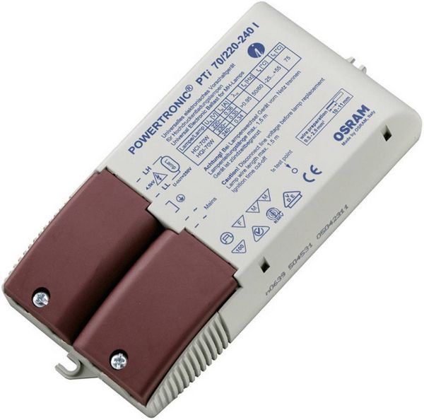 OSRAM HOMELIGHTING Hochdruckentladungslampe EVG 70 W (1 x 70 W) mit Zugentlastung