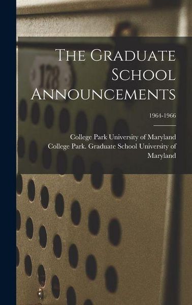 Produktbild: The Graduate School Announcements; 1964-1966