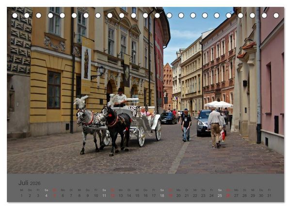 Produktbild: Altst&auml;dte in Polen (Tischkalender 2026 DIN A5 quer), CALVENDO Monatskalender