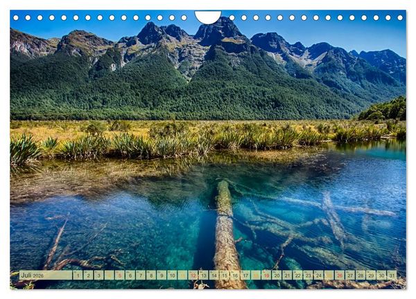 Produktbild: Neuseeland - atemberaubend sch&ouml;n (Wandkalender 2026 DIN A4 quer), CALVENDO Monatskalender