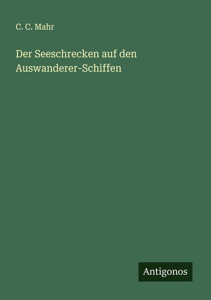 Produktbild: Der Seeschrecken auf den Auswanderer-Schiffen
