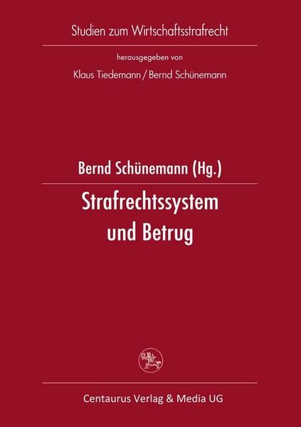 Produktbild: Strafrechtssystem und Betrug