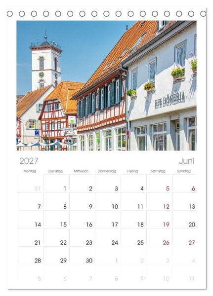Produktbild: Tischplaner 2027 - Seligenstadt - Die Stadt mit Geschichte und Flair (A5 Tischkalender zum Aufstellen) CALVENDO