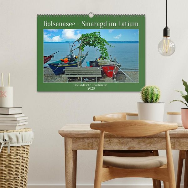 Produktbild: Bolsenasee Smaragd im Latium (Wandkalender 2026 DIN A3 quer), CALVENDO Monatskalender