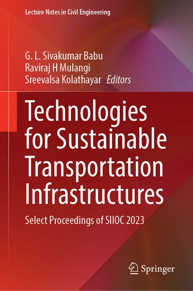 Produktbild: Technologies for Sustainable Transportation Infrastructures