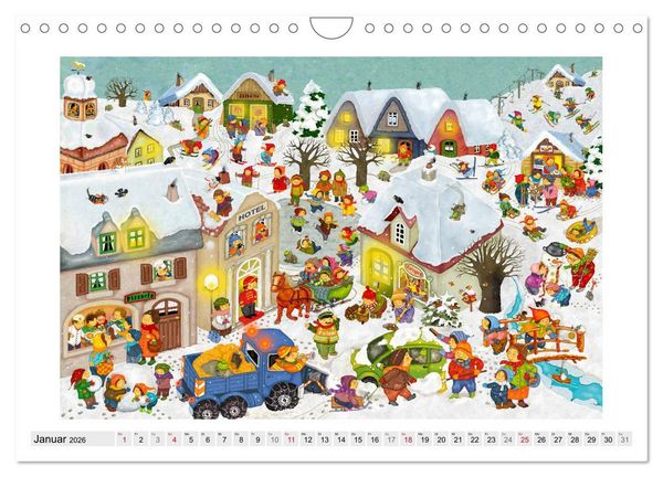 Produktbild: Meine kleine Wimmelwelt (Wandkalender 2026 DIN A4 quer), CALVENDO Monatskalender