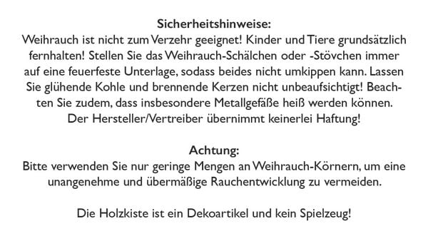 Produktbild: Geschenkset - Weihrauch der Weihnacht