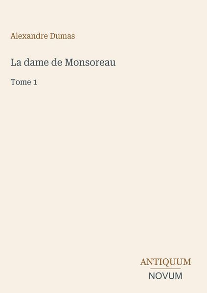 Produktbild: La dame de Monsoreau
