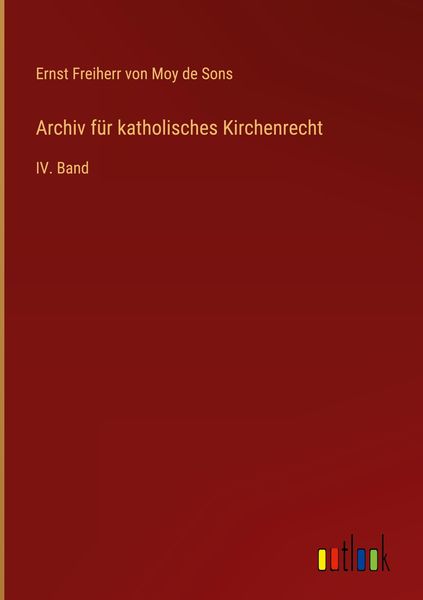 Produktbild: Archiv f&uuml;r katholisches Kirchenrecht