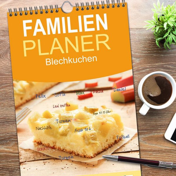 Produktbild: Familienplaner 2026 - Blechkuchen mit 5 Spalten (Wandkalender, 21 x 45 cm) CALVENDO
