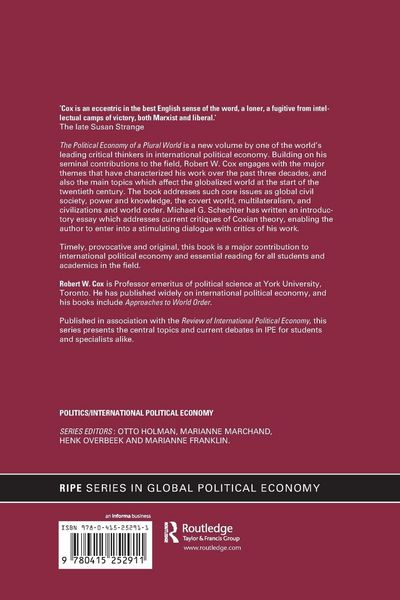 Produktbild: The Political Economy of a Plural World
