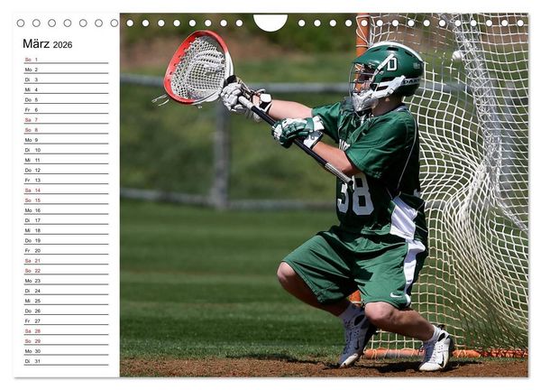 Produktbild: Teamsport Lacrosse - Face-off (Wandkalender 2026 DIN A4 quer), CALVENDO Monatskalender