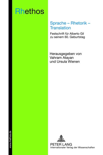 Produktbild: Sprache &ndash; Rhetorik &ndash; Translation