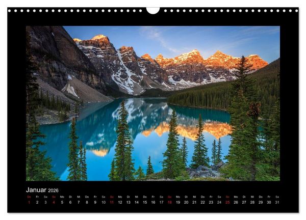 Produktbild: KANADA - Rocky Mountains (Wandkalender 2026 DIN A3 quer), CALVENDO Monatskalender