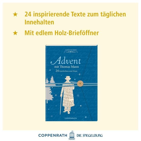Produktbild: Brief-Adventskalenderbuch - Advent mit Thomas Mann