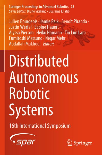 Produktbild: Distributed Autonomous Robotic Systems