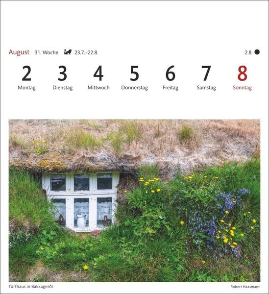Produktbild: Island Sehnsuchtskalender 2027 - Wochenkalender mit 53 Postkarten