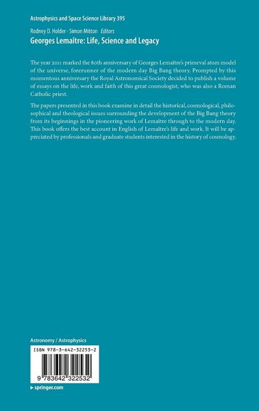 Produktbild: Georges Lema&icirc;tre: Life, Science and Legacy