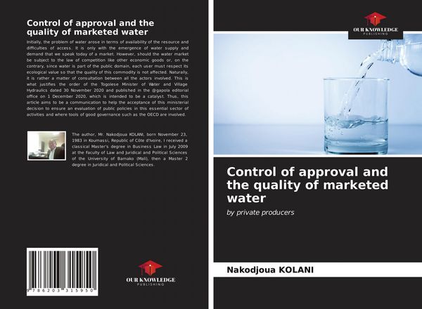 Produktbild: Control of approval and the quality of marketed water