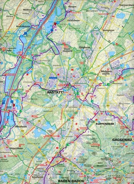 Produktbild: KOMPASS Fahrradkarte 3094 Nordschwarzwald - Karlsruhe - Pforzheim 1:70.000