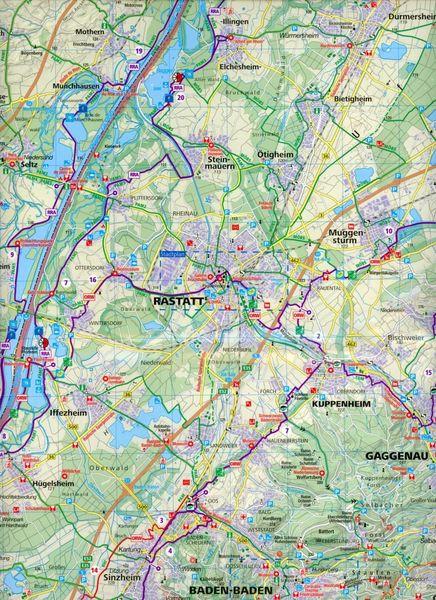 Produktbild: KOMPASS Fahrradkarte 3094 Nordschwarzwald - Karlsruhe - Pforzheim 1:70.000