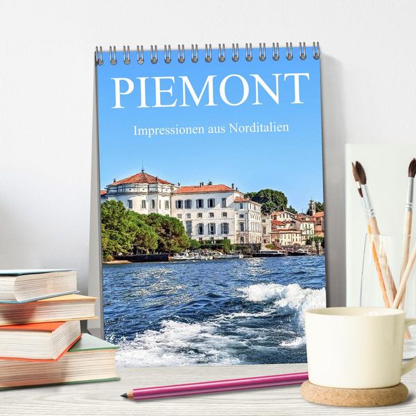 Produktbild: Piemont - Impressionen aus Norditalien (Tischkalender 2026 DIN A5 hoch), CALVENDO Monatskalender