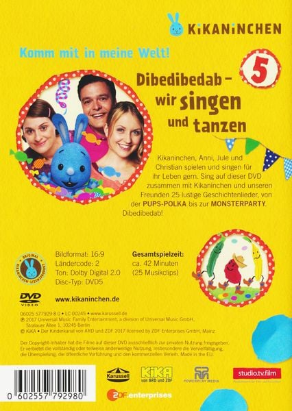 Produktbild: Kikaninchen 5 - Dibedibedab - Wir singen und tanzen