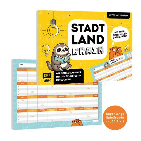 Produktbild: Stadt, Land, Brain &ndash; Der Spieleklassiker mit den beliebtesten Kategorien