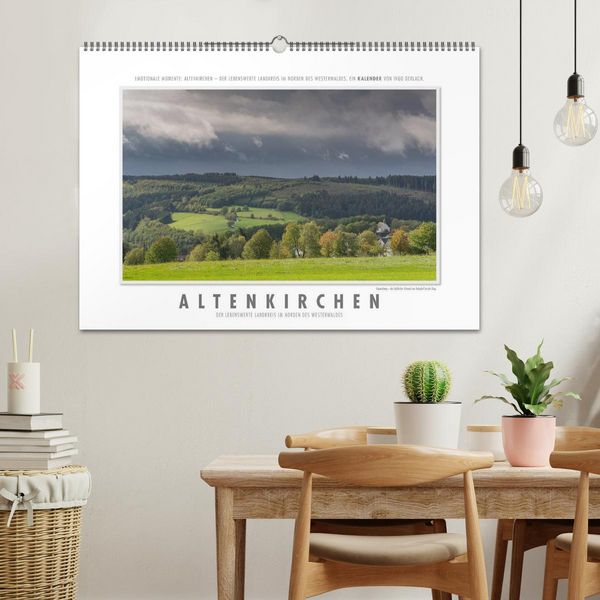 Produktbild: Emotionale Momente: Altenkirchen - der lebenswerte Landkreis im Norden des Westerwaldes. (Wandkalender 2026 DIN A2 quer), CALVENDO Monatskalender