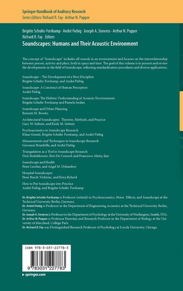 Produktbild: Soundscapes: Humans and Their Acoustic Environment