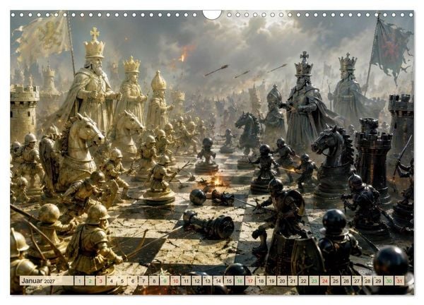 Produktbild: Strategie auf dem Schachbrett (Wandkalender 2027 DIN A3 quer), CALVENDO Monatskalender