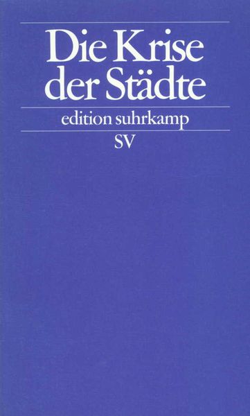 Produktbild: Die Krise der St&auml;dte