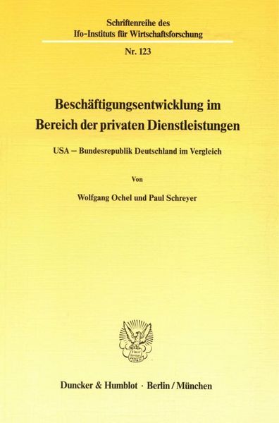 Produktbild: Besch&auml;ftigungsentwicklung im Bereich der privaten Dienstleistungen.