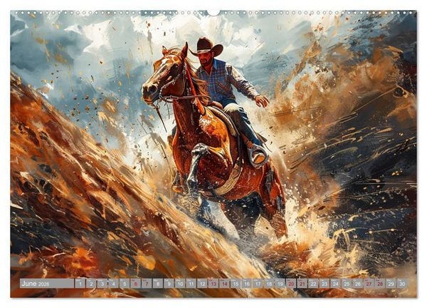 Produktbild: Horses, Power and Freedom (Wall Calendar 2026 DIN A2 landscape), CALVENDO 12 Month Wall Calendar