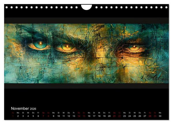 Produktbild: Abstrakte Augenblicke (Wandkalender 2026 DIN A4 quer), CALVENDO Monatskalender
