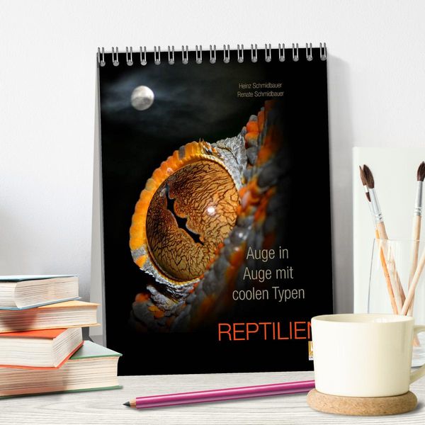 Produktbild: Auge in Auge mit coolen Typen - REPTILIEN (Tischkalender 2026 DIN A5 hoch), CALVENDO Monatskalender
