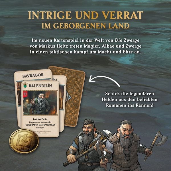 Produktbild: Die Zwerge &ndash; K&ouml;nigswahl. Das offizielle Kartenspiel zur Fantasy-Saga von Markus Heitz